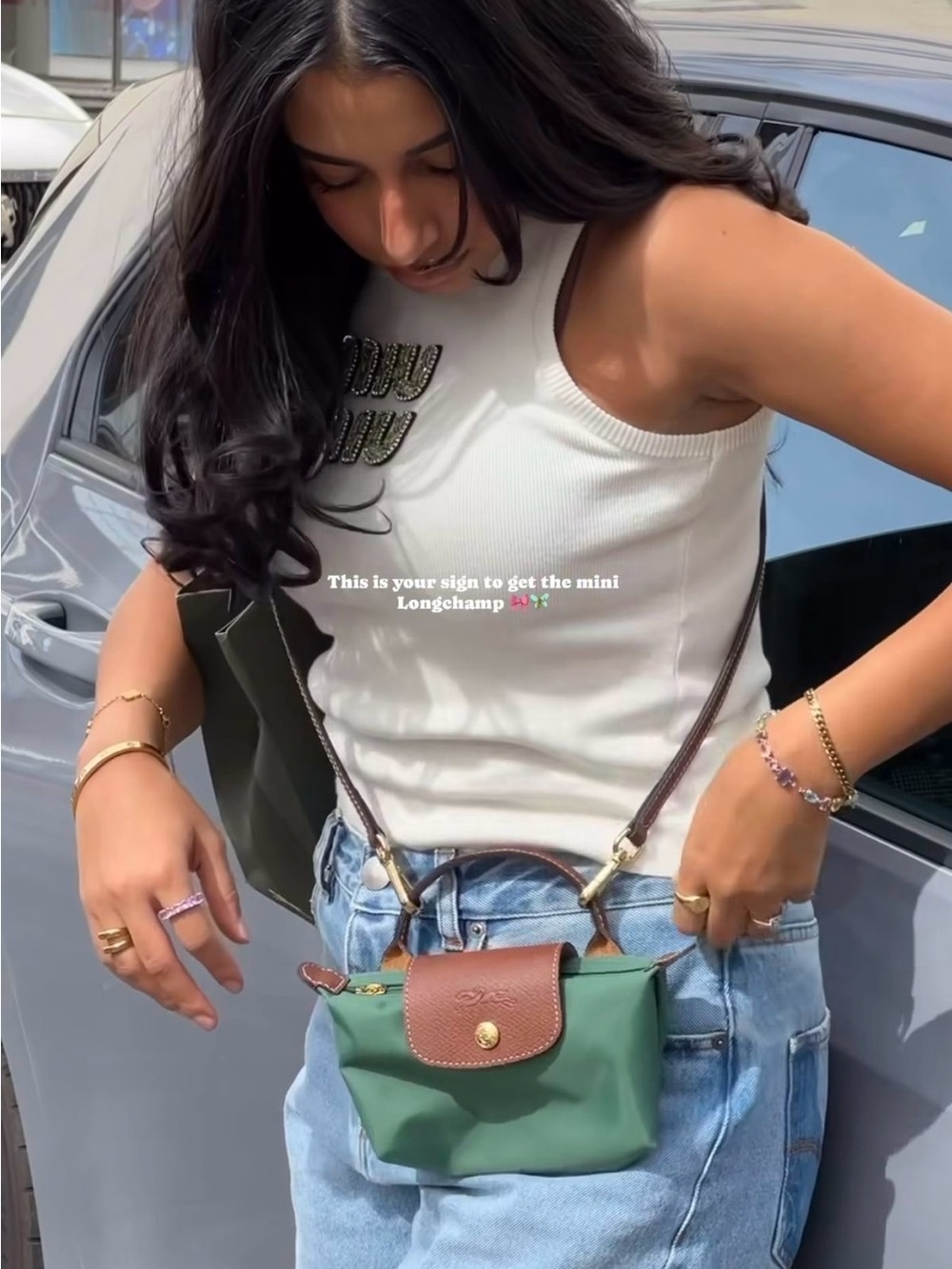 Longchamp Mini in Green